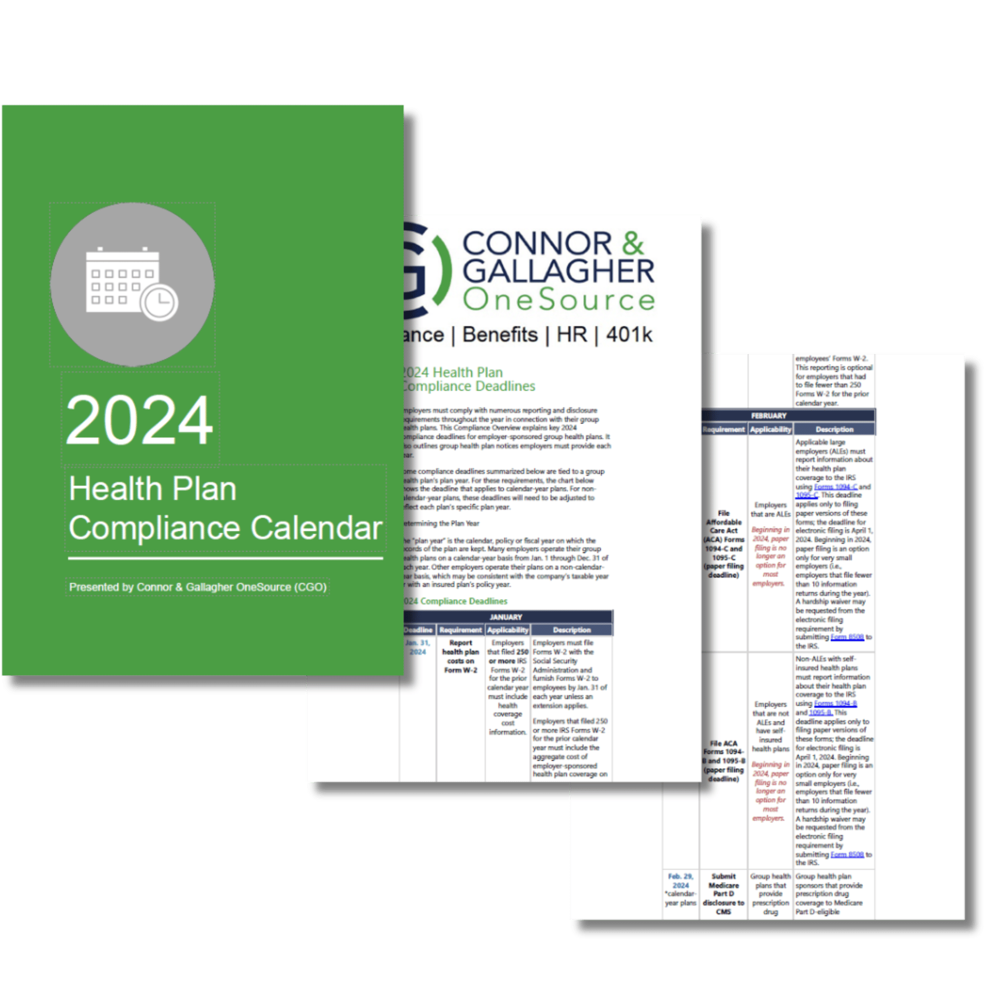 2024 Health Plan Compliance Calendar